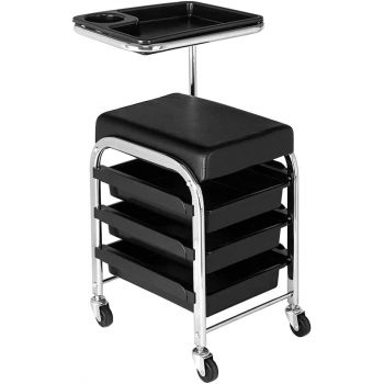 Nail Pedicure Beauty Salon Trolley Chair Stool